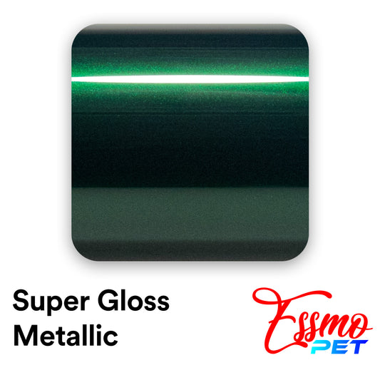 PET Super Gloss Metallic Agate Green Vinyl Wrap