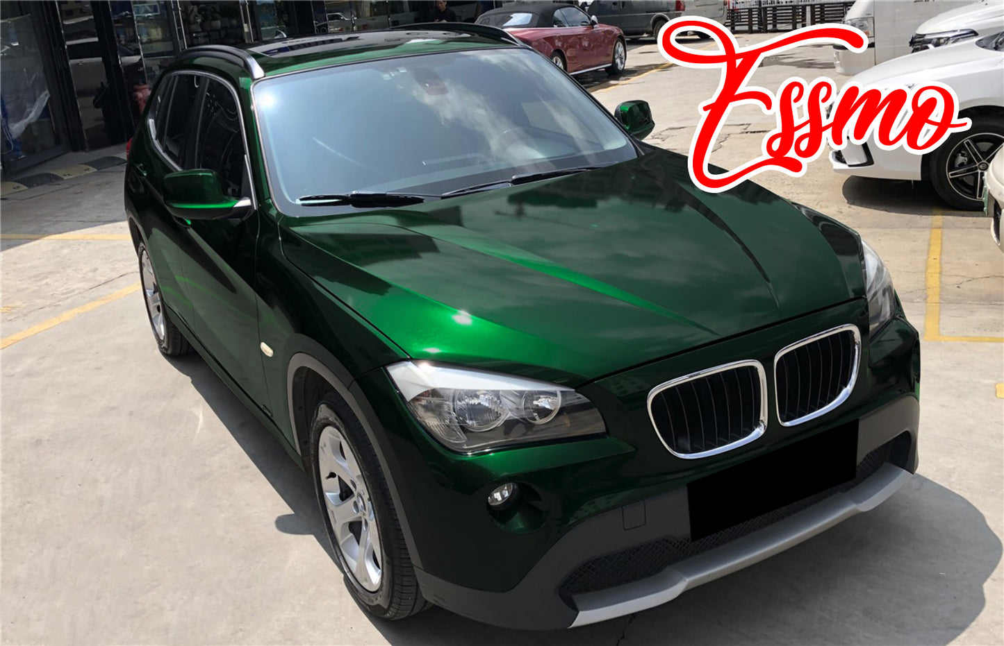 PET Super Gloss Metallic Agate Green Vinyl Wrap