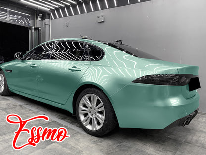 PET Super Gloss Metallic Verde Green Vinyl Wrap