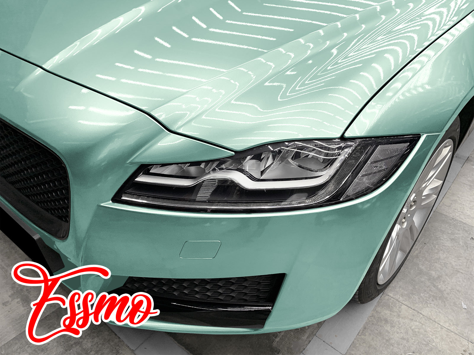 PET Super Gloss Metallic Verde Green Vinyl Wrap