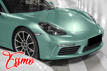 PET Super Gloss Metallic Verde Green Vinyl Wrap