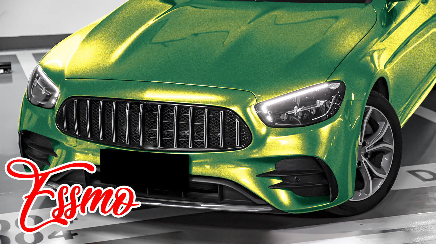 PET Galaxy Dust Gloss Emerald Green Vinyl Wrap