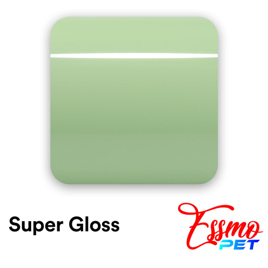 PET Super Gloss Matcha Green Vinyl Wrap