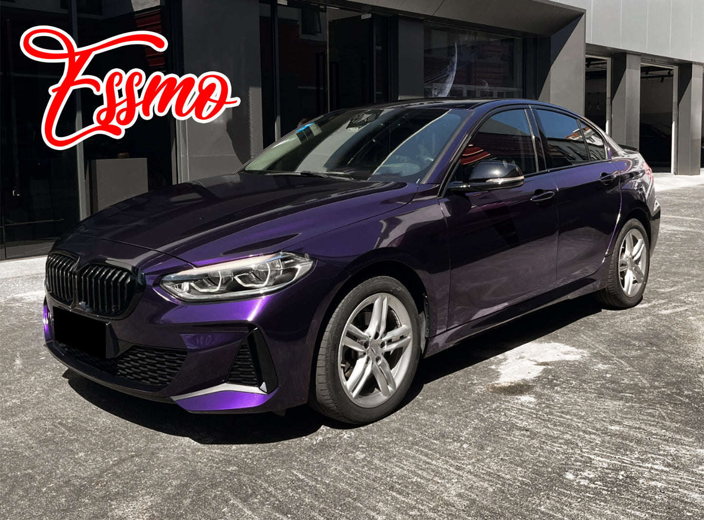 PET Super Gloss Metallic Midnight Purple Vinyl Wrap