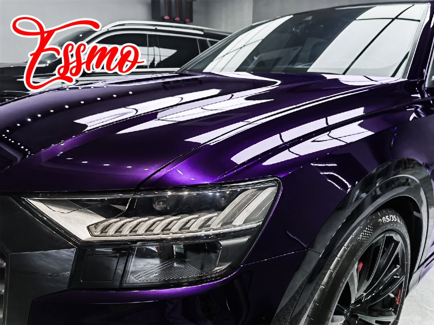 PET Super Gloss Metallic Midnight Purple Vinyl Wrap