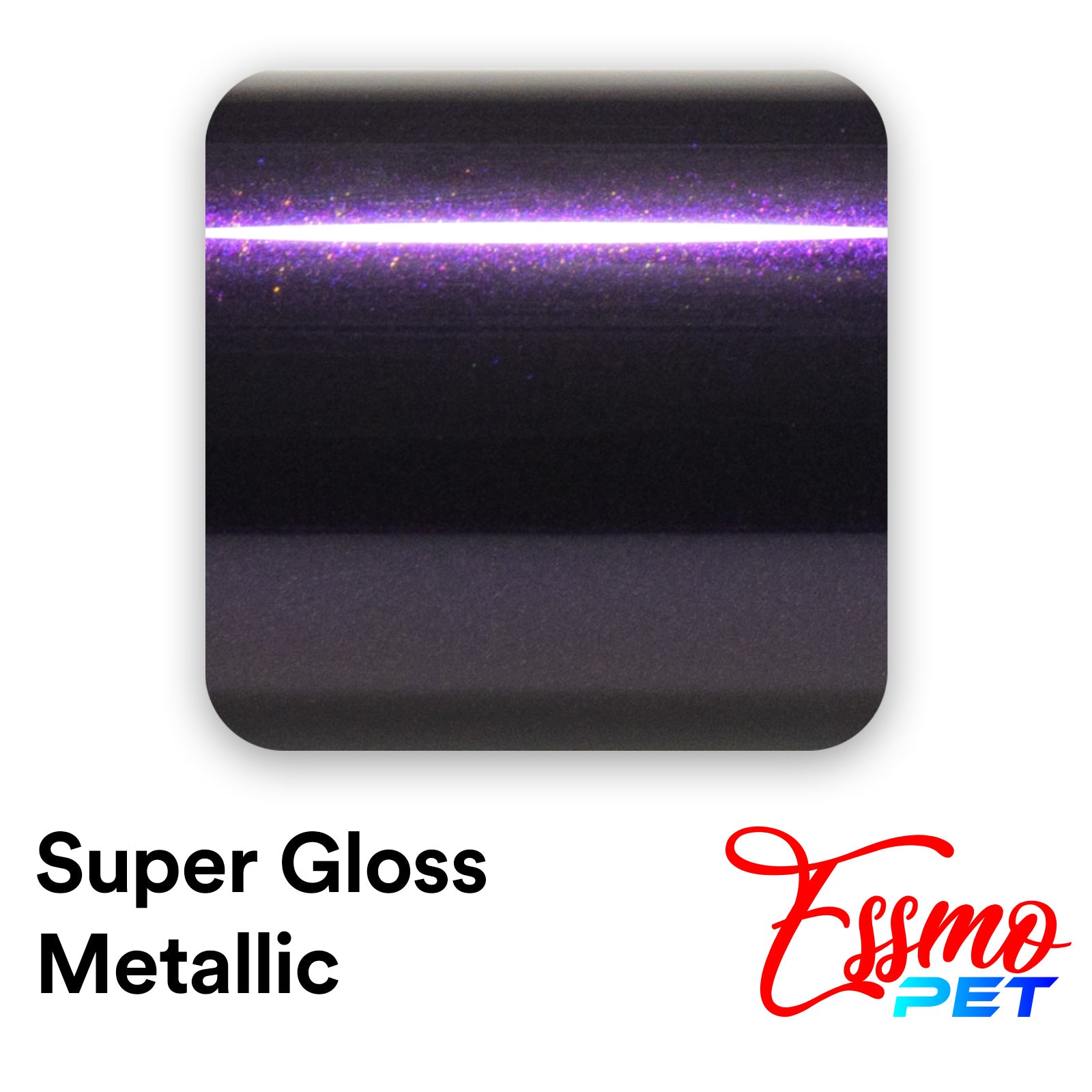 PET Super Gloss Metallic Devil Purple Vinyl Wrap – Essmovinyl