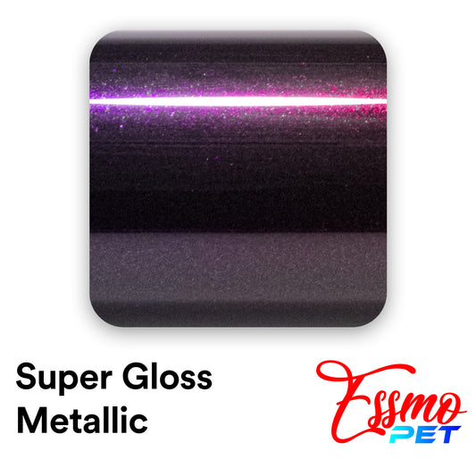 PET Super Gloss Metallic Devil Purple Vinyl Wrap