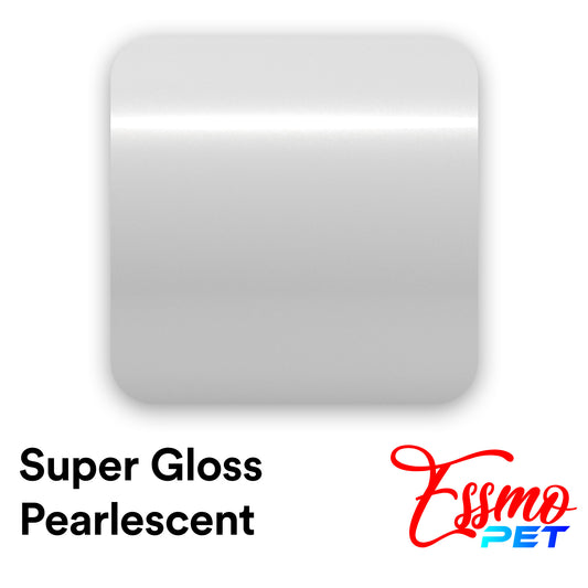 PET Super Gloss Pearlescent Ceramic White Vinyl Wrap