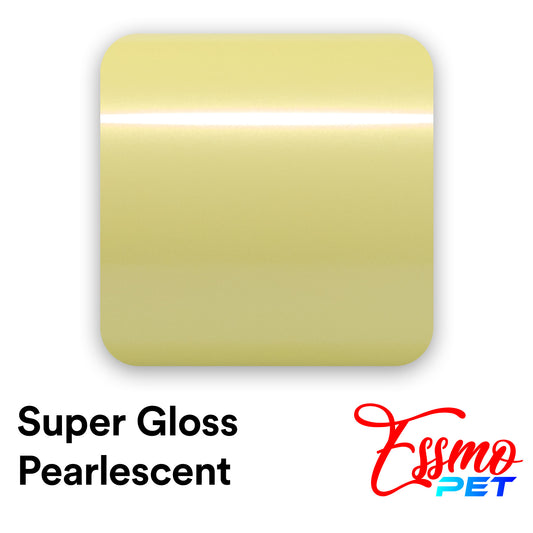 PET Super Gloss Pearlescent Pastel Yellow Vinyl Wrap