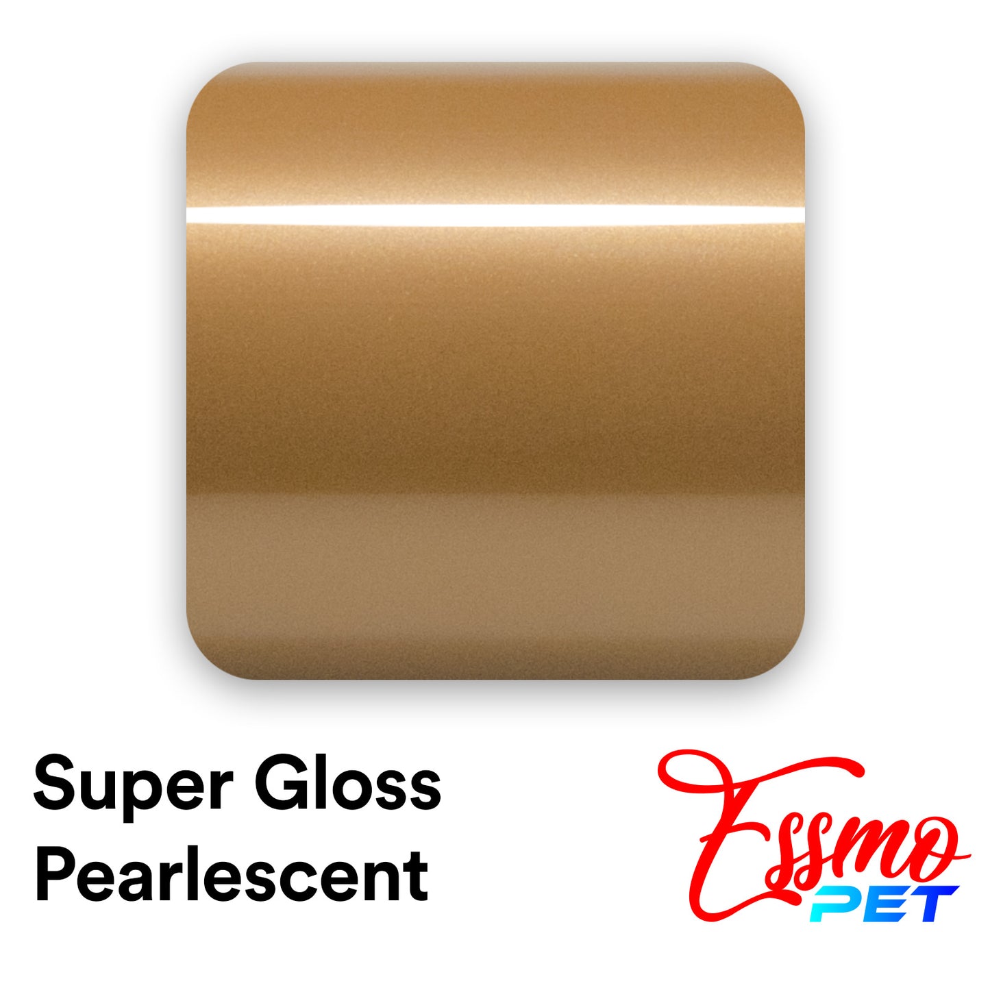 PET Super Gloss Pearlescent Caramel Brown Vinyl Wrap