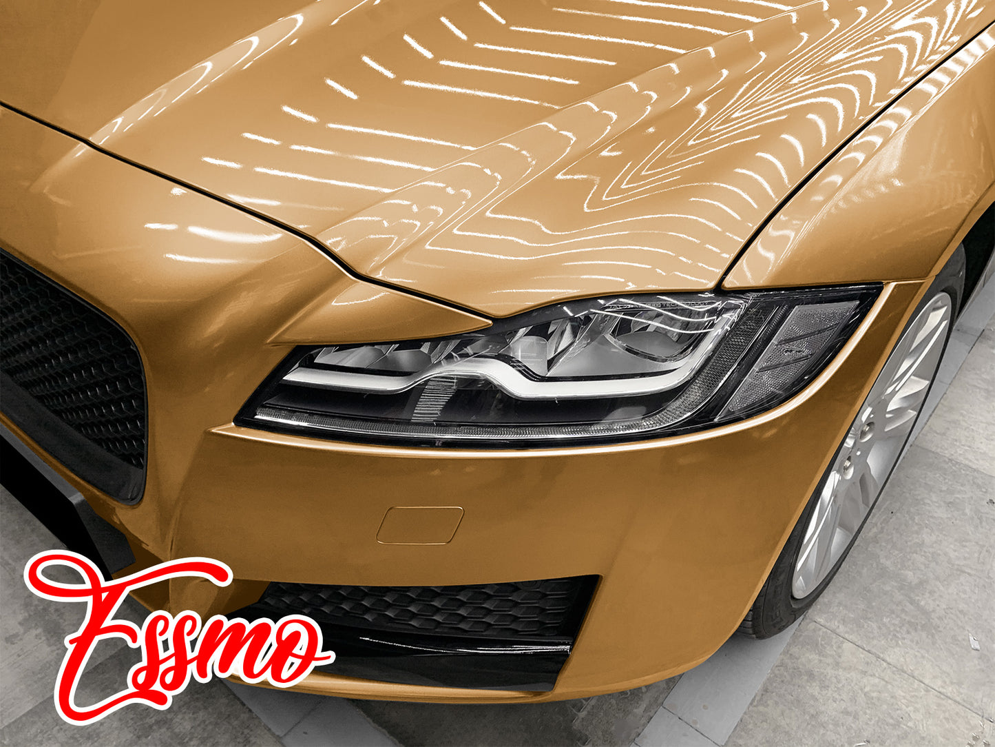 PET Super Gloss Pearlescent Caramel Brown Vinyl Wrap