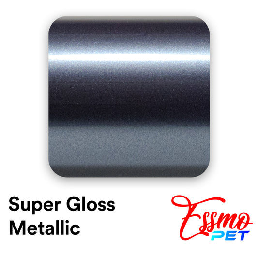 PET Super Gloss Metallic Byron Blue Vinyl Wrap