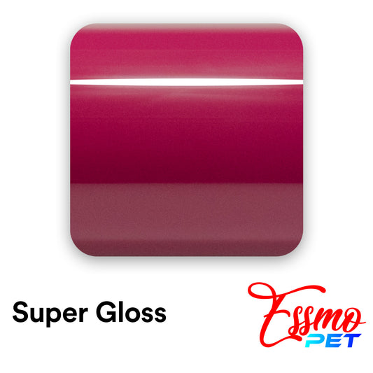 PET Super Gloss Ruby Star Red Vinyl Wrap