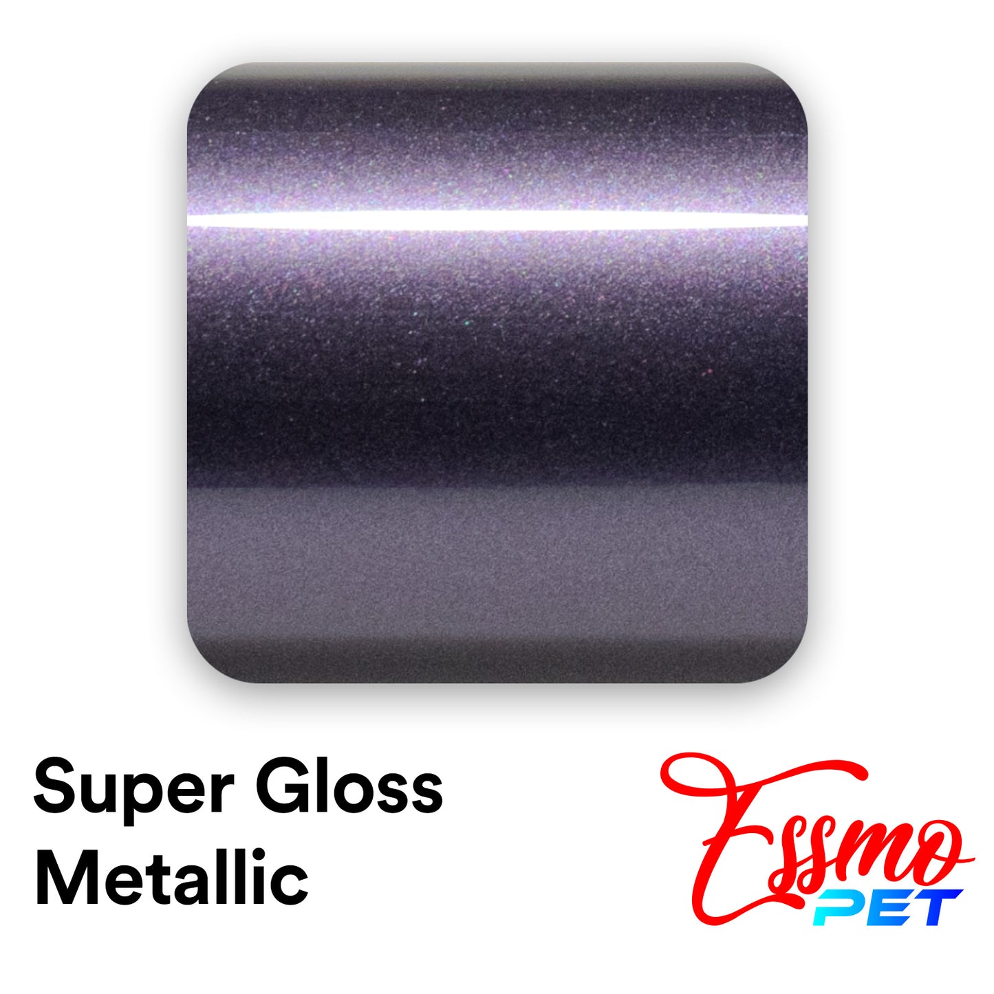 PET Super Gloss Metallic Ube Purple Vinyl Wrap