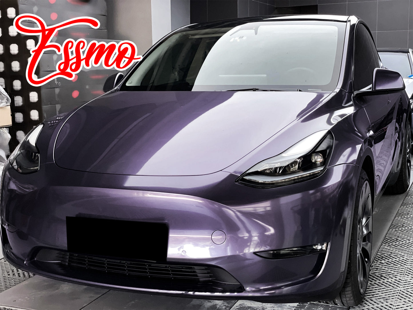 PET Super Gloss Metallic Ube Purple Vinyl Wrap