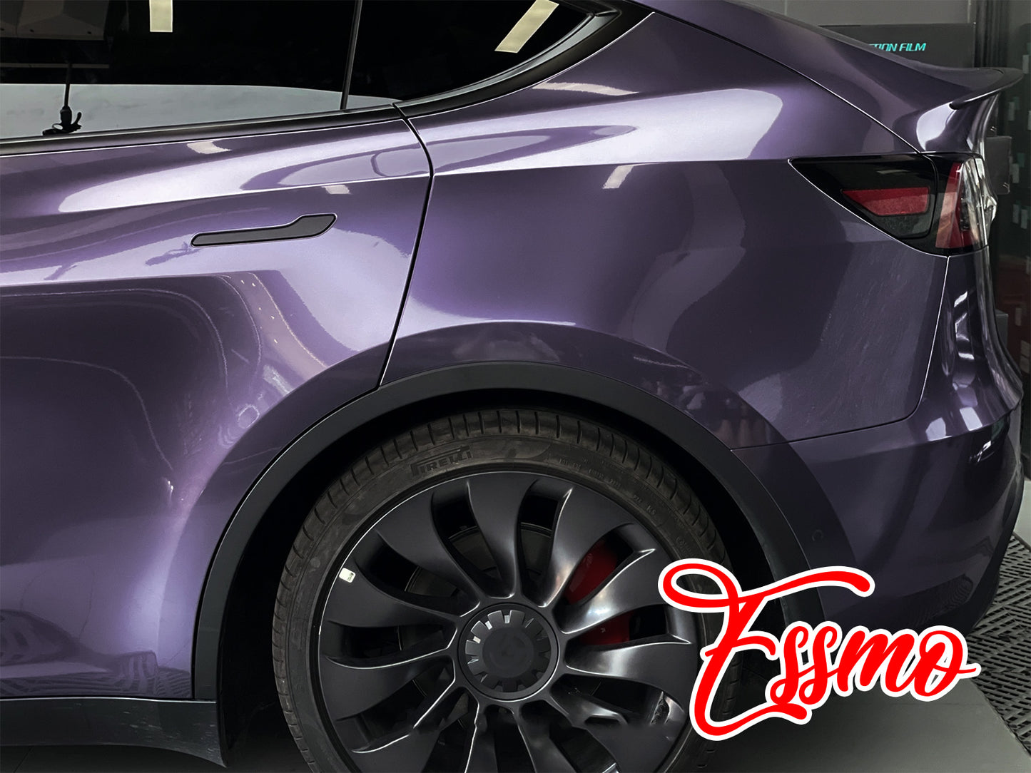 PET Super Gloss Metallic Ube Purple Vinyl Wrap