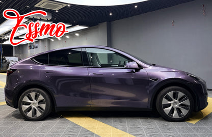 PET Super Gloss Metallic Ube Purple Vinyl Wrap