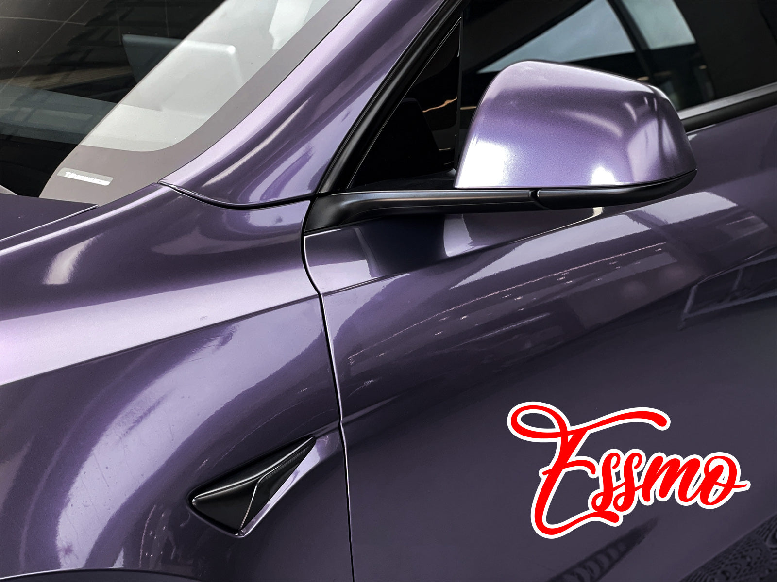 ESSMO PET Super Gloss Metallic Midnight Purple Car Vinyl Wrap