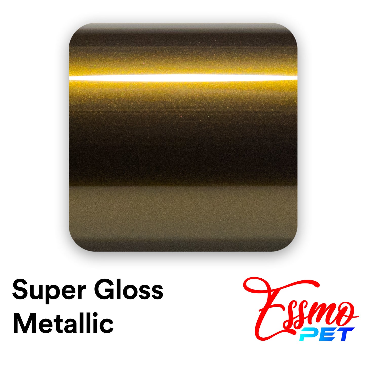 PET Super Gloss Metallic Midnight Gold Vinyl Wrap