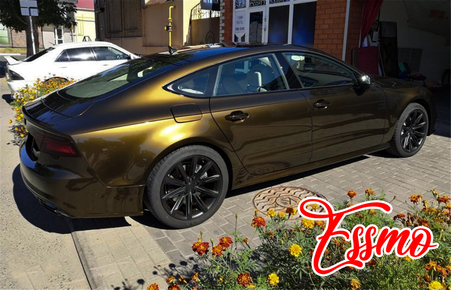 PET Super Gloss Metallic Midnight Gold Vinyl Wrap