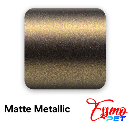 PET Matte Metallic Coffee Vinyl Wrap