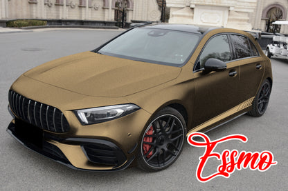 PET Matte Metallic Coffee Vinyl Wrap