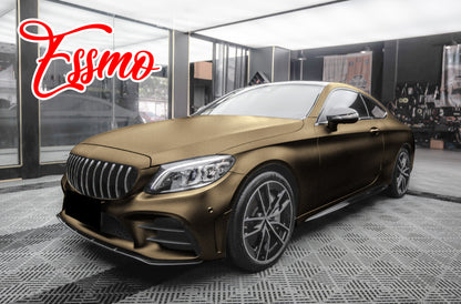 PET Matte Metallic Coffee Vinyl Wrap