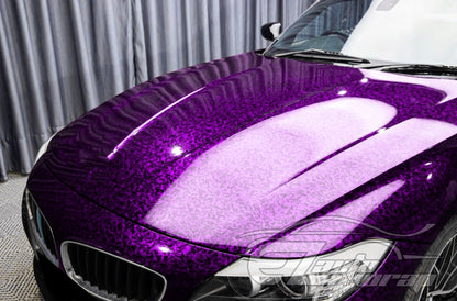 24K Chopped Forged Carbon Fiber Gloss Royal Purple Vinyl Wrap