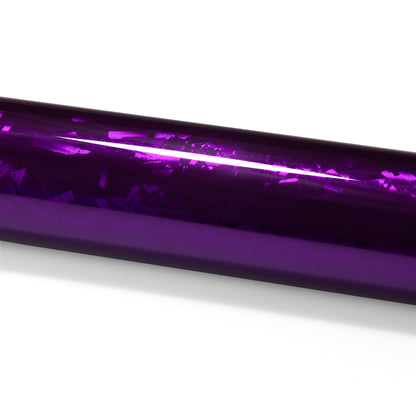 24K Chopped Forged Carbon Fiber Gloss Royal Purple Vinyl Wrap