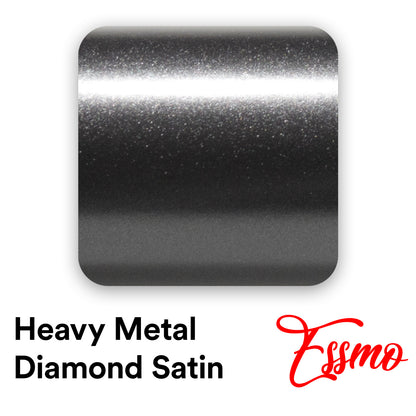 Heavy Metal Diamond Satin Midnight Black Vinyl Wrap