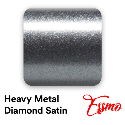 Heavy Metal Diamond Satin Charcoal Gray Vinyl Wrap