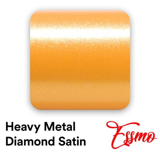 Heavy Metal Diamond Satin Dandelion Yellow Vinyl Wrap