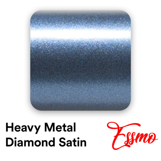 Heavy Metal Diamond Satin Storm Blue Vinyl Wrap