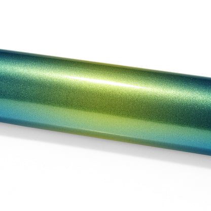 PET Galaxy Dust Gloss Spring Green Vinyl Wrap