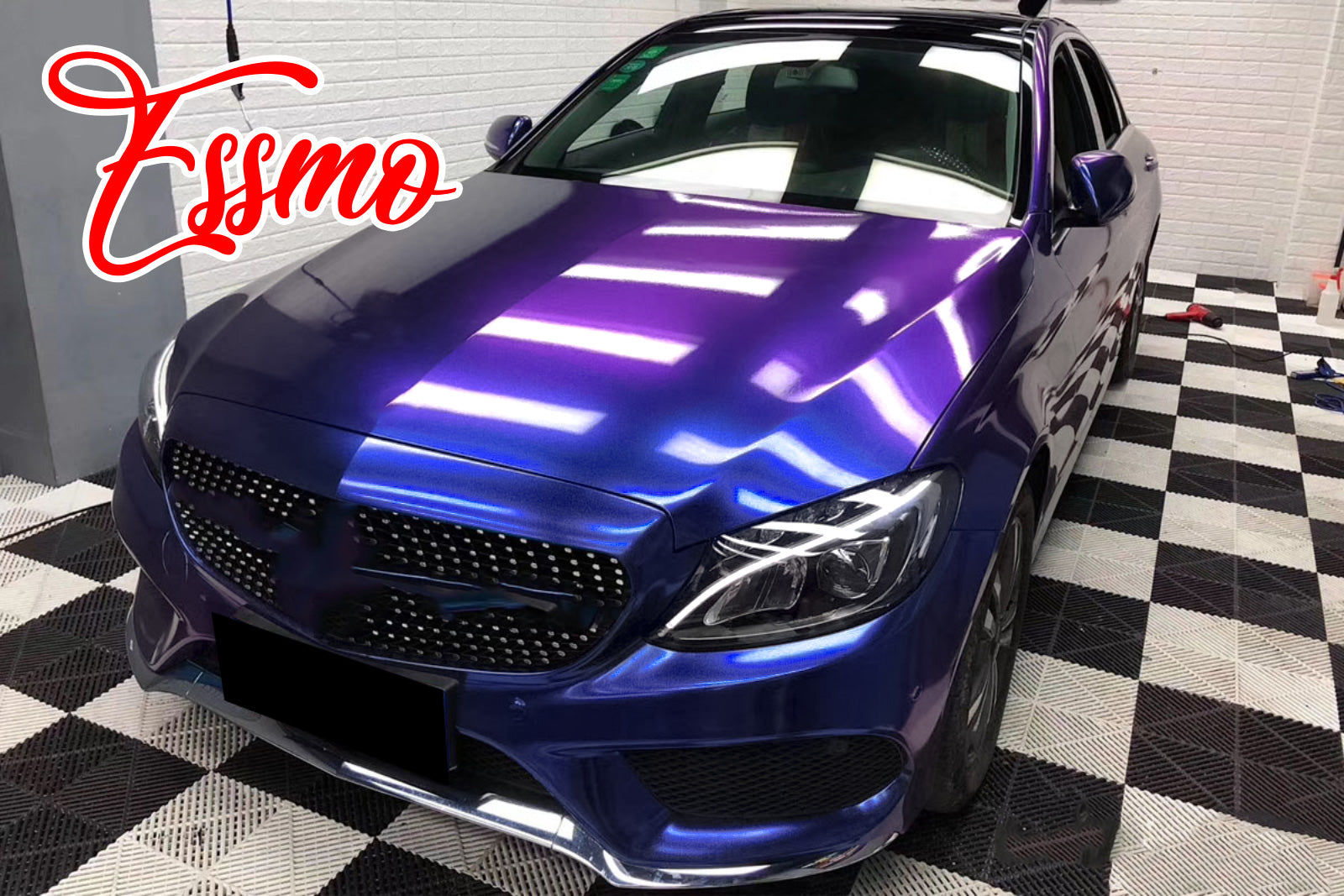 Galaxy Dust Gloss Purple Blue Vinyl Wrap