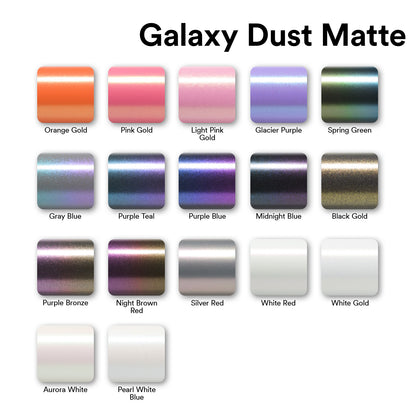 Galaxy Dust Matte Purple Teal Vinyl Wrap