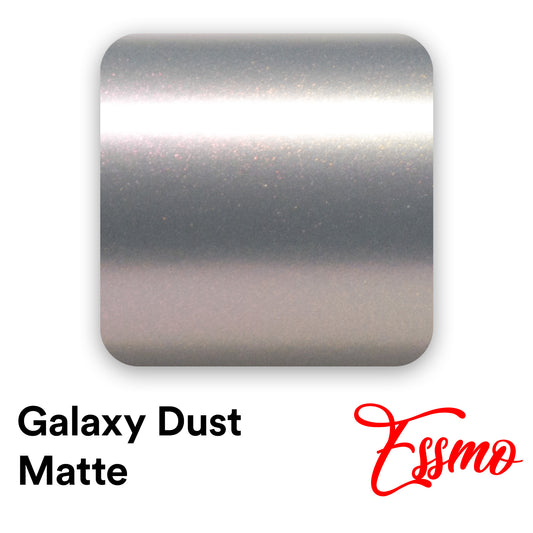 Galaxy Dust Matte Silver Red Vinyl Wrap