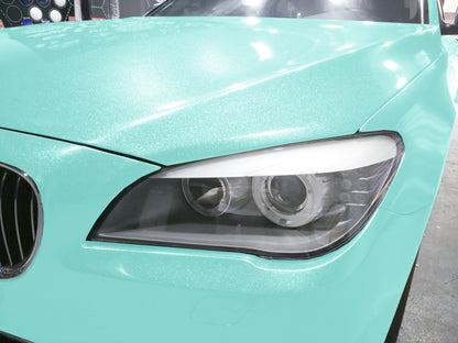 Sparkle Teal Gloss Glitter Vinyl Wrap