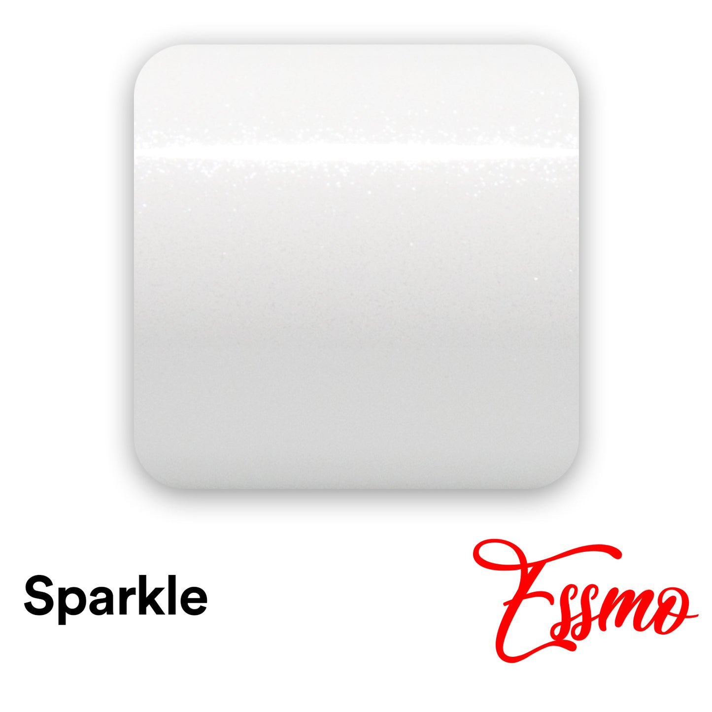 Sparkle White Gloss Glitter Vinyl Wrap