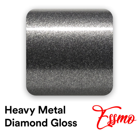 Heavy Metal Diamond Gloss Graphite Gray Vinyl Wrap