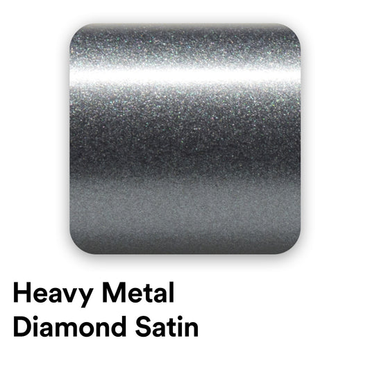 Heavy Metal Diamond Satin Hurricane Gray Vinyl Wrap