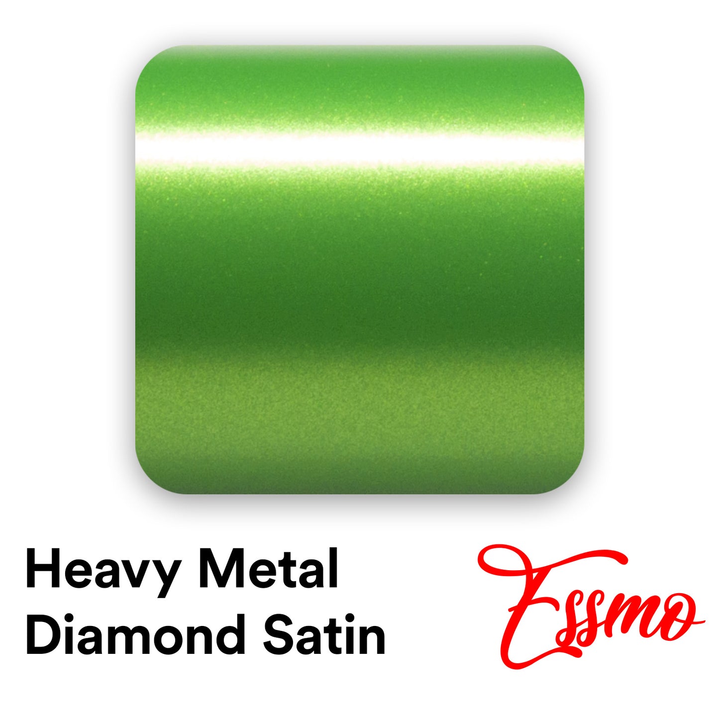 Heavy Metal Diamond Satin Emerald Green Vinyl Wrap