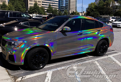 Holographic Black Vinyl Wrap