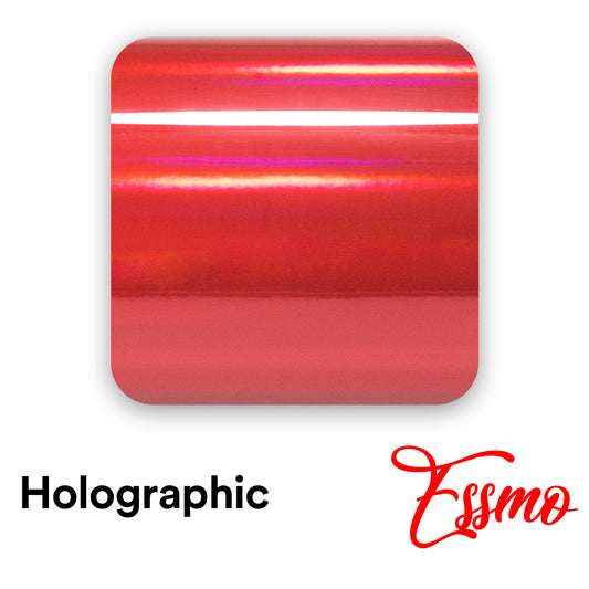 Holographic Red Vinyl Wrap