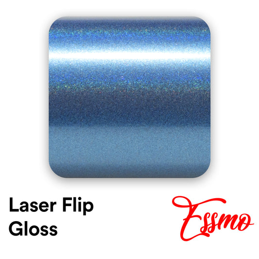 Laser Flip Gloss Blue Vinyl Wrap