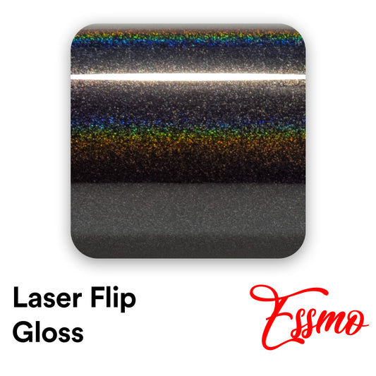 Laser Flip Gloss Rainbow Gray Vinyl Wrap