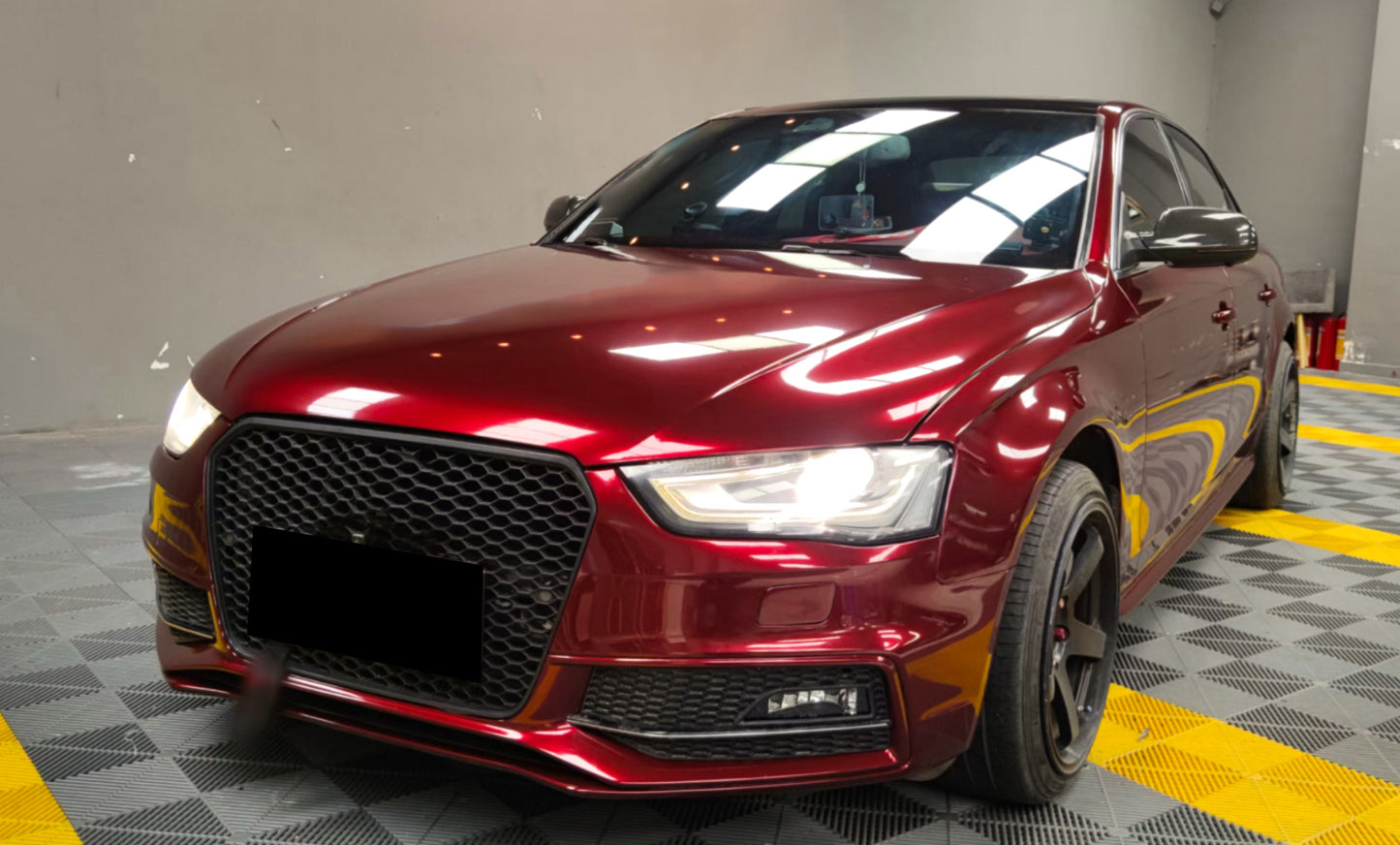 Liquid Metallic Dragon Blood Red Vinyl Wrap