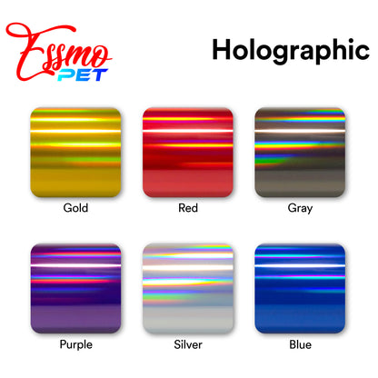 PET Holographic Gold Vinyl Wrap