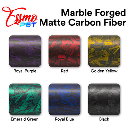 PET Marble Forged Matte Carbon Fiber Textured Emerald Green Vinyl Wrap