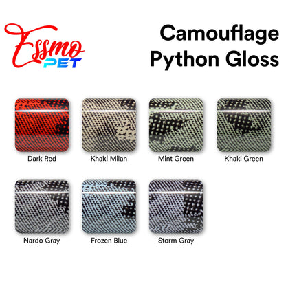 PET Camouflage Python Gloss Khaki Milan Vinyl Wrap